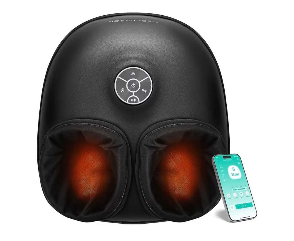 Medcursor Foot Massager with Heat, Shiatsu Deep Kneading Machine